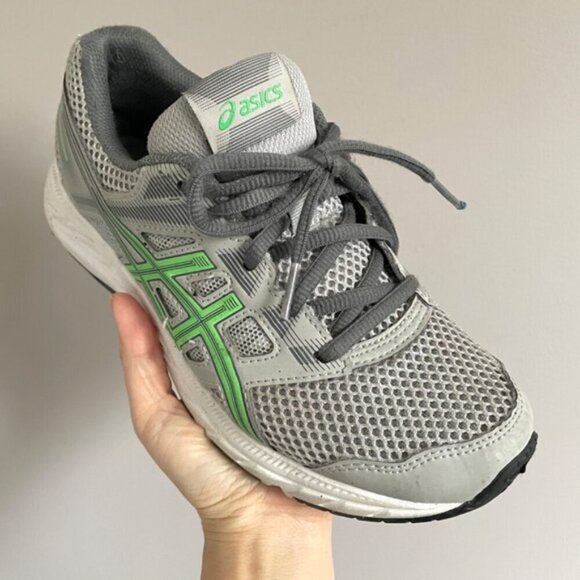 Asics GEL-Contend 5 Gray / Green Runners - 6US, light use! - Picture 2 of 9